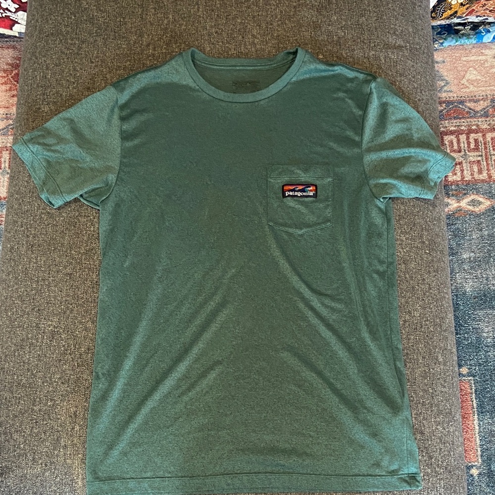 Patagonia Men's Capilene T‑Shirt in Forest Green